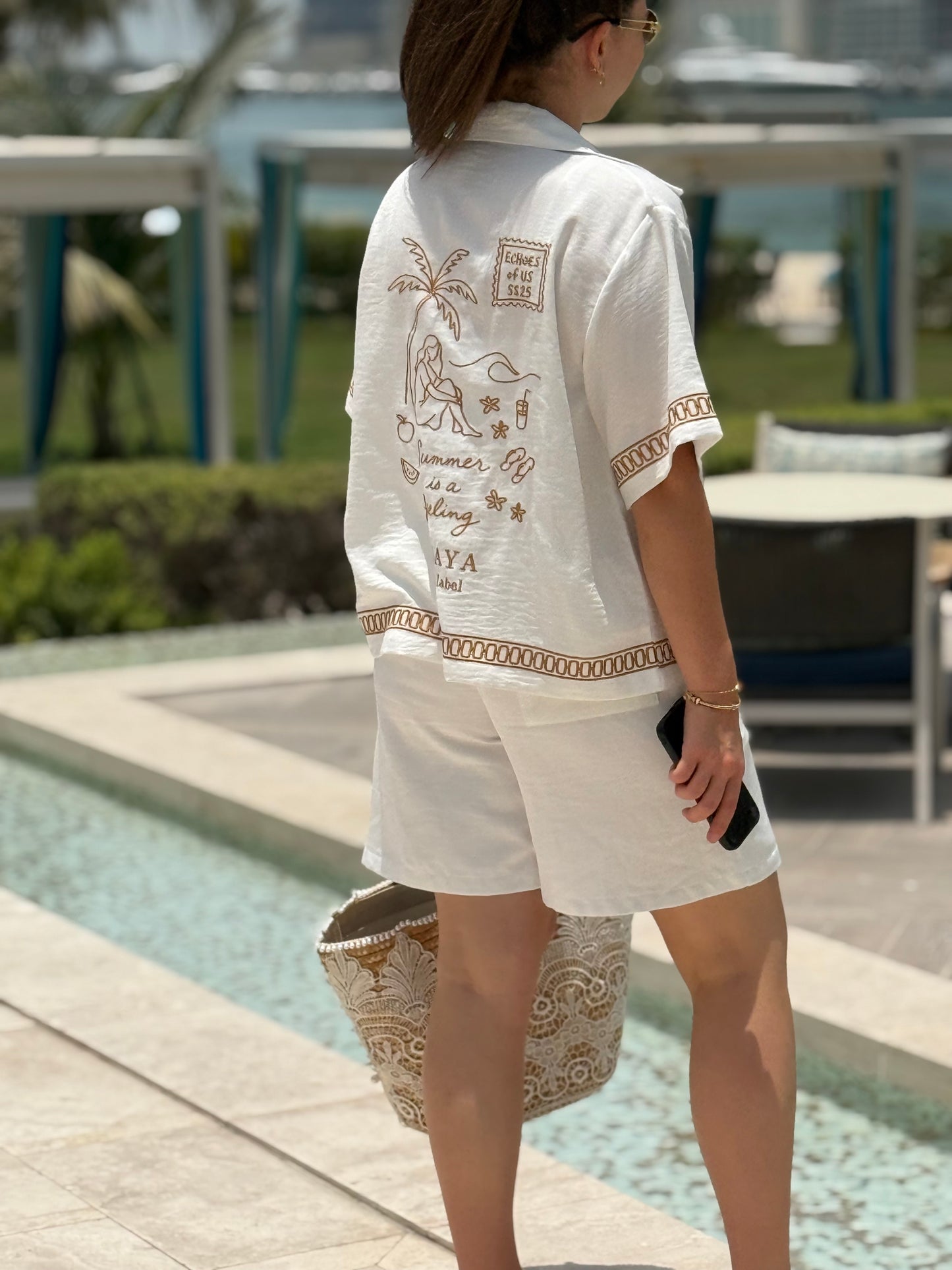 Echo 1: Where We Once Sat Linen (Tshirt & Shorts)